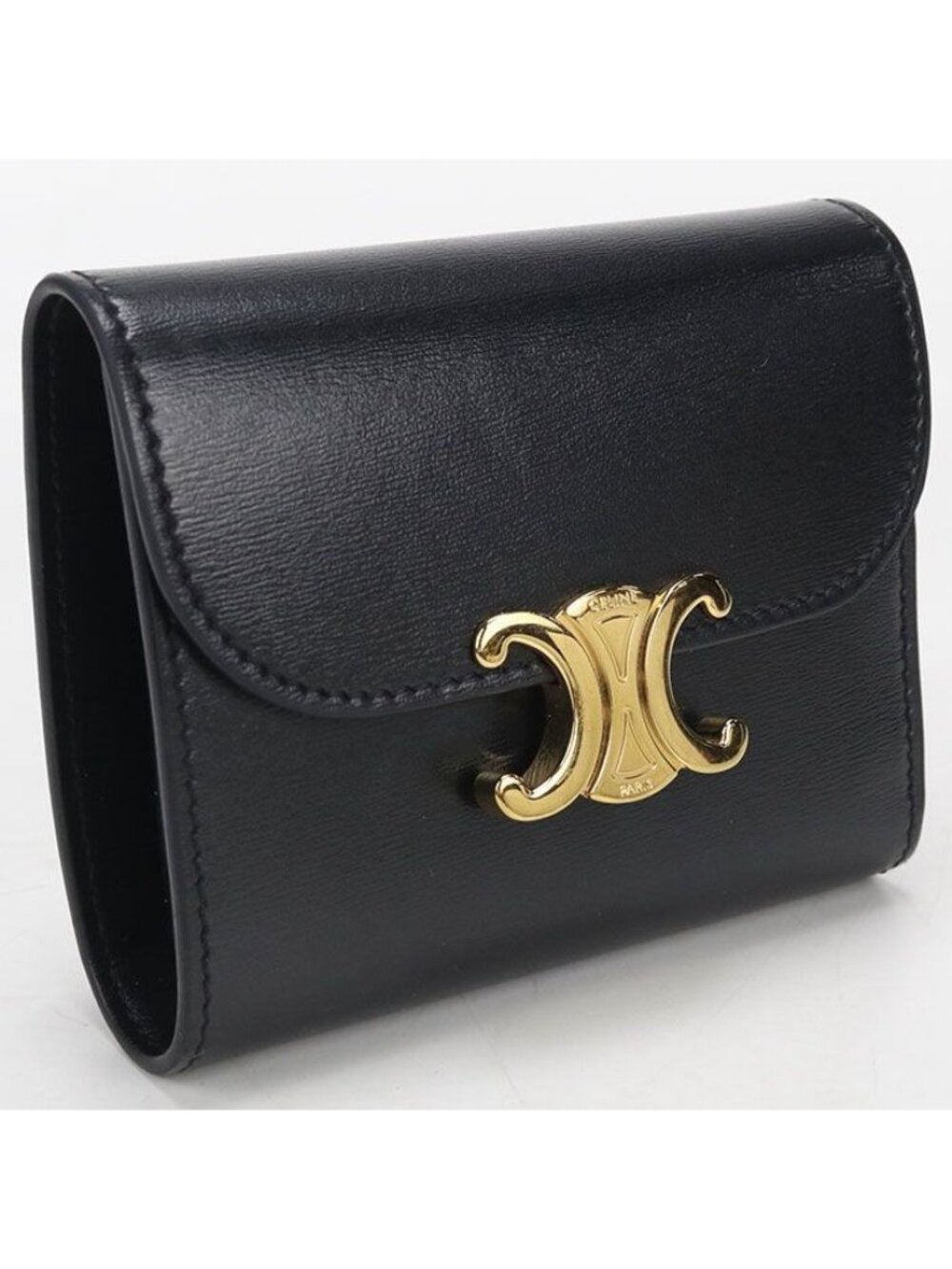 Celine Small Flap Wallet Triomphe Trifold Calf - Picture 1 of 9
